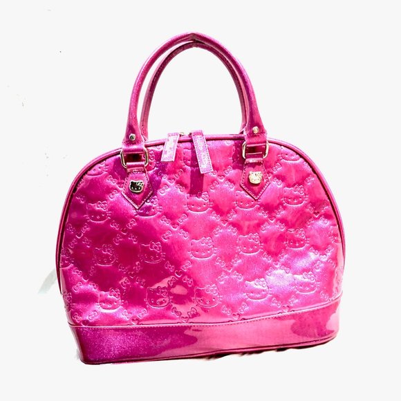 Hello Kitty Women's Vinyl Bowler Bag - Picture 1 of 11